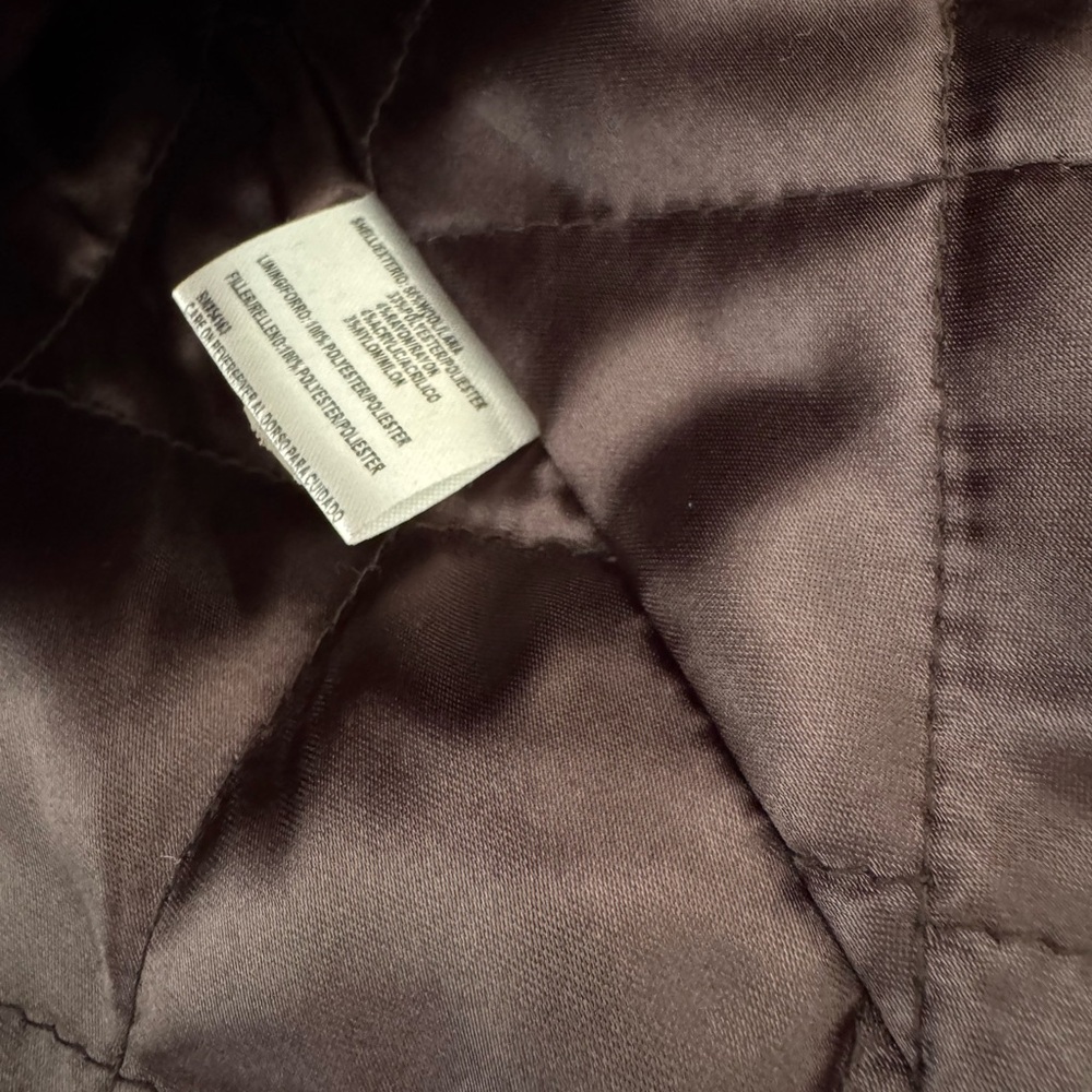 Calvin Klein Women's Wool Blend Burgundy Hooded Coat - Picture 7 of 10